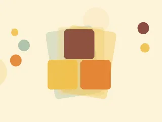 Illustration of three stacked crates on a warm cream field of overlapping translucent circles and fine botanical sprigs.